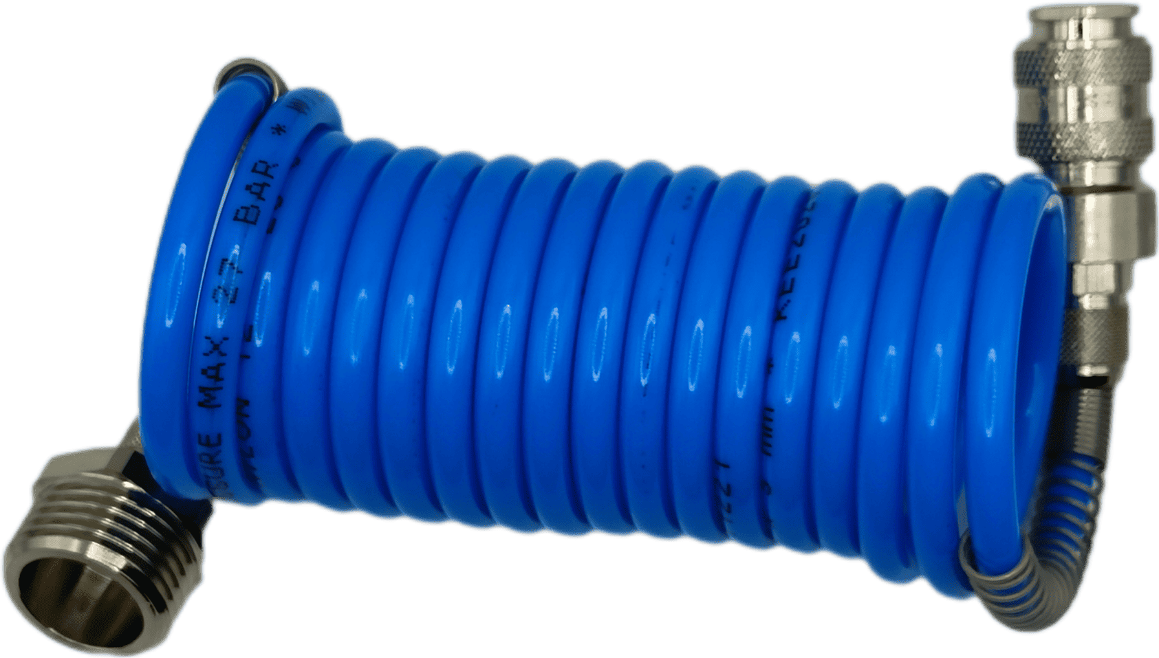 Coil Hose - French - Female x Male BSP 15mm | Vernon Morris